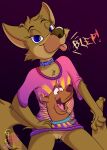  absurd_res anthro blep bodily_fluids bottomless bottomless_female canid canine canis clothed clothing collar female genital_fluids hanna-barbera hi_res inviting inviting_to_sex lobofeo mammal misterpickleman misterpickleman_(character) pijama pussy_juice scooby-doo scooby-doo_(series) shirt solo spread_legs spreading taylor_knight tongue tongue_out topwear wet wolf 