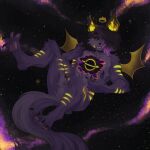  absurd_res animal_humanoid anthro black_hair black_hole black_nails black_sclera canid canid_humanoid canine canine_humanoid claws colored_nails cosmic_background covered_eye crown domestic_cat ears_up ethereal_horn ethereal_wings felid feline felis floating flying forestguiide fox fox_humanoid fur galaxy greed_(yamikadesu) hair headgear hi_res hidden_eye hole_in_chest horn humanoid hybrid looking_at_chest magic male mammal mammal_humanoid markings nails purple_body purple_fur purple_hairtip purple_tail snout solo space space_background star striped_body striped_fur stripes tail teeth wings yamikadesu yellow_eyes yellow_magic yellow_markings 