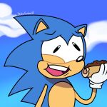  2022 artist_name blue_body blue_fur cartoon_network chilli_dog classic_sonic classic_sonic_(universe) cloud cross-eyed eulipotyphlan food funny_face fur hedgehog hi_res holding_food holding_object mammal meme open_mouth sega sky sonic_the_hedgehog sonic_the_hedgehog_(series) steven_universe turbo_gumball 