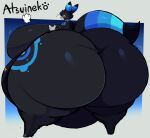  anthro atsuineko belly big_belly big_breasts big_butt black_body black_hair blue_sclera breasts butt collar eeveelution female generation_2_pokemon hair hi_res huge_breasts huge_butt huge_thighs hyper hyper_belly hyper_breasts hyper_butt hyper_hips hyper_thighs morbidly_obese morbidly_obese_anthro morbidly_obese_female nintendo nude obese obese_anthro obese_female overweight overweight_anthro overweight_female pokemon pokemon_(species) side_boob solo thick_thighs umbreon wide_hips yellow_eyes 