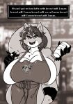  ailurid anthro apron apron_only big_breasts breasts cleavage clothed clothing female hi_res huge_breasts mama_panda mammal mature_female nipples rapidpanda_(artist) red_panda solo 