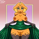  anthro big_breasts brall_(pinkshonen) breasts cobra female fur huge_breasts hyper hyper_breasts nipples nsfw_version reptile scalie snake solo tagme unknown_artist 