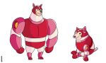  absurd_res ambiguous_gender anthro canid canine canis capcom cheems doge dogelore domestic_dog dot_eyes efextex feral hi_res machine mammal mega_man_(series) meme quadruped robot rush_(mega_man) simple_background solo swole_doge tan_body white_background 