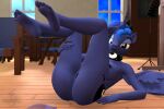  3d_(artwork) absurd_res anthro breasts butt digital_media_(artwork) equid equine female friendship_is_magic genitals gillysfm hasbro hi_res looking_at_viewer mammal my_little_pony nipples nude princess_luna_(mlp) pussy solo source_filmmaker 