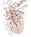  3others animal animal_focus highres jellyfish multiple_others myun_(moukin_no_ana) no_humans open_mouth original painting_(medium) simple_background swimming traditional_media underwater watercolor_(medium) white_background 