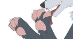  2018 anthro black_hair canid canine digitigrade elemental_creature elemental_humanoid feet fire_typing firedog foot_fetish foot_focus foot_lick foot_play fur generation_1_pokemon grey_body grey_fur growlithe hair hi_res hindpaw humanoid licking male mammal nintendo open_mouth orange_eyes pawpads paws pokemon pokemon_(species) raphial razor_the_firedog self_lick snout stripes tongue tongue_out 