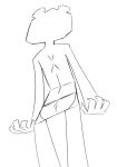  anthro bear cartoon_network clothed clothing female hi_res mammal monochrome panties panties_only paper rear_view smeet_(artist) solo teri_(tawog) the_amazing_world_of_gumball topless underwear underwear_only view_from_below 