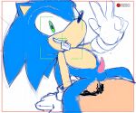 anal anthro camera clothing colored condom cowgirl_position duo eulipotyphlan from_front_position genitals gloves handwear hedgehog human male male/male mammal on_bottom on_top peace_symbol penis riding sega sex sexual_barrier_device sonic_the_hedgehog sonic_the_hedgehog_(series) 