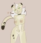  animated anthro big_breasts bouncing_breasts breasts cheetah dancing felid feline female fur hair hi_res long_hair mammal nipples nude open_mouth solo terrible_existence_(artist) white_hair yellow_body yellow_fur 