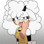  anthro bodily_fluids bovid breasts caprine cxrryart duo female finger_in_mouth hi_res human idw_publishing lanolin_the_sheep_(sonic) male mammal saliva sega sheep sonic_the_hedgehog_(comics) sonic_the_hedgehog_(idw) sonic_the_hedgehog_(series) 