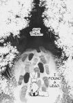  2023 anthro backpack black_and_white comic digital_media_(artwork) english_text footprint footprints forest hair hare lagomorph leporid long_hair male mammal map monochrome pawprint peculiart plant rabbit solo stig_(peculiart) text tree 