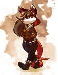  2023 almyriganhero bandanna biped boots clothed clothing female foamy_(frebbventure) footwear frebbventure hi_res kerchief mammal marsupial official_art possum solo standing tail 