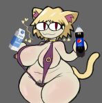  &lt;3 animal_humanoid big_breasts bikini blonde_hair bottle breasts cat_humanoid clothing container cumlord felid felid_humanoid feline feline_humanoid female hair hi_res holding_bottle holding_container holding_object huge_breasts humanoid looking_at_viewer mammal mammal_humanoid milk milk_carton neco-arc nipple_outline pepsi pubes red_eyes sling_bikini smile solo swimwear thick_thighs tsukihime type-moon white_body white_skin wide_hips 