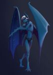  2022 absurd_res anthro bat clothing hi_res male mammal maryy2323 nightswing pantsless shirtless shirtless_male smile solo spacebat underwear wings 