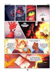  arcanine comic dylan_(zourik) english_text eyewear generation_1_pokemon generation_7_pokemon glasses hi_res incineroar leo_(zourik) male muscular muscular_male nintendo pokemon pokemon_(species) text zourik 