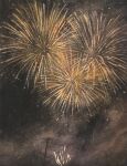  aerial_fireworks fireworks highres night night_sky no_humans original painting_(medium) power_lines scenery sky tlctm7h8wdwnthx traditional_media utility_pole watercolor_(medium) 