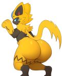  absurd_res anthro big_butt breasts butt female generation_7_pokemon hi_res legendary_pokemon looking_back nintendo pokemon pokemon_(species) solo zeraora 