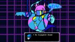  ahoge bayaverse black_hair blonde_hair blue_skin breasts candykanna colored_nipples colored_skin deltarune deltarune_chapter_2 dialog dialogue dialogue_box dragon_girl dragon_horns dragon_tail flat_color forced futanari highres horns hypnosis kanna_kobayashi large_areolae large_breasts lizard_tail mind_control non-web_source pink_hair queen_(deltarune) scared simple_background simple_eyes split_hair tail text_box trans_woman_(lore) transformation transgender_woman werewire wire yellow_nipples 