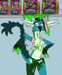  absurd_res dragon embarrassed female hi_res sea_serpent senftember slime solo toy 