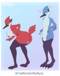  &lt;3 absurd_res anthro avian beak big_breasts big_feet bird blush breasts cartoon_network claws duo feathers feet female foreskin fossfurus genitals hand_on_butt hand_on_leg hand_on_thigh hands_on_legs hands_on_thighs hi_res male male/female margaret_smith_(regular_show) mordecai_(regular_show) penis presenting pussy regular_show smile stare staring_at_ass talons wide_eyed 