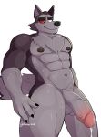  2023 4_fingers abs absurd_res anthro areola artist_name athletic athletic_anthro athletic_male balls baxter7020 biceps big_areola big_balls big_penis bodily_fluids canid canid_demon chest_tuft claws cum cum_drip demon digital_drawing_(artwork) digital_media_(artwork) dripping fingers fluffy fluffy_tail fur genital_fluids genitals grey_body grey_fur half-erect hellhound helluva_boss hi_res huge_penis long_tail male mammal multicolored_body multicolored_fur muscular muscular_anthro muscular_male navel nipples nude pecs penis red_sclera signature simple_background smile snout solo tail thick_thighs tuft two_tone_body two_tone_fur vein veiny_penis vortex_(helluva_boss) white_background white_eyes 