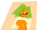  breasts clothed clothing clothing_lift elemental_creature exposed_breasts female flora_fauna food food_creature fruit humanoid l.s.cat living_fruit maple_(endrslendr) partially_clothed plant pumpkin solo 