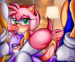  absurd_res accessory amy_rose anal anal_penetration anthro armwear ass_up bed bedroom blaze_the_cat blue_body blue_fur bodily_fluids breasts butt canid canine clothing cum cum_in_ass cum_in_mouth cum_inside dildo double_penetration eulipotyphlan felid feline fellatio female female/female fox fur furniture gangbang genital_fluids genitals gloves green_eyes group group_sex hair hair_accessory half-closed_eyes handwear hedgehog hi_res legwear looking_at_another looking_at_partner looking_back looking_pleasured male male/female mammal miles_prower narrowed_eyes open_mouth oral oral_penetration orgasm_face orgy penetration penile penis pink_body pink_fur pink_hair purple_body purple_fur pussy_juice sega sex sex_toy sirjzau sonic_the_hedgehog sonic_the_hedgehog_(series) strapon vaginal vaginal_penetration yellow_body yellow_eyes yellow_fur 
