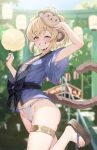  andira_(granblue_fantasy) animal_ears blonde_hair granblue_fantasy highres kimblee looking_at_viewer monkey_ears monkey_girl monkey_tail short_hair tail 