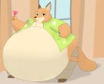  belly big_(disambiguation) disney hi_res kazutti nick_wilde obese overweight weight_gain zootopia 