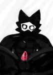  absurd_res anthro balls black_balls black_body black_cum black_fur bodily_fluids canid canine canis changed_(video_game) colored_cum cum cum_drip dripping fur genital_fluids genitals grey_body grey_fur hi_res knot latex looking_at_viewer male mammal penis precum puro_(changed) red_penis sanokiro simple_background sitting sitting_on_ground solo unusual_bodily_fluids unusual_cum unusual_genital_fluids white_background wolf 