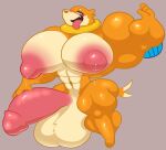  2023 abs anthro areola balls biceps big_balls big_muscles big_penis biped blush bodily_fluids buizel digital_media_(artwork) generation_4_pokemon genitals haizhe8 half-erect huge_balls huge_muscles huge_penis hyper hyper_balls hyper_genitalia hyper_muscles hyper_penis lactating male muscular muscular_anthro muscular_male navel nintendo nipples nude pecs penis pokemon pokemon_(species) quads simple_background solo thick_thighs tongue tongue_out triceps wide_hips 