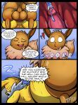  absurd_res anal anal_penetration animal_genitalia animal_penis anus balls barely_visible_genitalia barely_visible_pussy bodily_fluids butt canine_genitalia canine_penis comic cum cum_inside dialogue doggystyle duo eevee eeveelution female feral from_behind_position fur generation_1_pokemon genital_fluids genitals hi_res internal jolteon male male/female nintendo penetration penis pokemon pokemon_(species) pussy rear_view sam_(kuroodod) sex sleeping sloth_(kuroodod) tepigfan101 