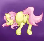  bubble_butt butt equid equine female fluffy fluffy_tail fluttershy_(mlp) friendship_is_magic genitals hasbro hi_res hooves horse louwislewis mammal my_little_pony pony presenting presenting_pussy pussy shy solo tail 