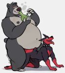  2023 all_fours anal anal_penetration animal_genitalia animal_penis anthro anthro_on_anthro anthro_penetrated anthro_penetrating anthro_penetrating_anthro baloo bear belly big_belly big_dom_small_sub big_moobs bodily_fluids bong canid canine canine_genitalia canine_penis canis collar disney dobermann domestic_dog dominant drugs duo erection eye_roll eyebrows from_behind_position fur genitals grey_background haps hi_res holding_object knot lighter looking_pleasured male male/male male_penetrated male_penetrating male_penetrating_male mammal marijuana moobs navel nipples nude open_mouth open_smile overweight overweight_anthro overweight_male penetration penile penile_penetration penis penis_in_ass pinscher red_eyes sex shadow signature simple_background size_difference smile smoke smoking spiked_collar spikes standing stoned substance_intoxication sweat sweatdrop talespin teeth the_jungle_book thick_thighs tongue tongue_out tuft 