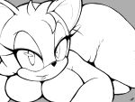  2022 anthro bat breasts female hi_res looking_at_viewer mammal nude rouge_the_bat sega simple_background smile solo sonic_the_hedgehog_(series) zframe 