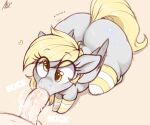 2023 aer0_zer0 balls bodily_fluids clothing cum cum_in_mouth cum_inside derpy_hooves_(mlp) digital_media_(artwork) duo equid equine eyebrows eyelashes faceless_character faceless_male friendship_is_magic genital_fluids genitals hasbro hi_res male mammal my_little_pony oral pattern_clothing pegasus penis sex solo_focus striped_clothing stripes vein wings 