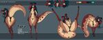  adopted anthro anus anus_peek dinosaur female hi_res reptile scalie smolevn theropod tyra tyrannosaurid 