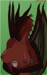  4_wings anthro big_breasts black_body black_scales breasts ciphna12 dragon earwig_(wof) eyes_closed female green_wings happy hi_res hivewing_(wof) huge_breasts insect_wings map multi_wing multicolored_body multicolored_scales nipples non-mammal_breasts non-mammal_nipples nude portrait red_body red_scales scales scalie scroll signature smile solo translucent translucent_wings wings wings_of_fire 