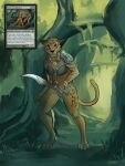  absurd_res animal_humanoid anthro armor breasts cat_humanoid catfolk clothed clothing domestic_cat felid felid_humanoid feline feline_humanoid felis female forest fur hasbro hi_res humanoid jungle leonin magic:_the_gathering mammal mammal_humanoid melee_weapon mirri_cat_warrior ony01 paws plant solo tree weapon wizards_of_the_coast 