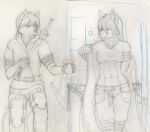  &lt;3 2012 anthro beverage brother_(lore) brother_and_sister_(lore) canid canine canis coffee dressing duo female male mammal natani seff sibling_(lore) sister_(lore) sketch twokinds webcomic webcomic_character wolf zen_(twokinds) 
