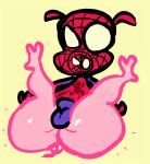  anthro big_butt bulge butt dizzysauce_nsfw hi_res legs_up male marvel mestic_pig peter_porker solo spider-ham spider-man:_into_the_spider-verse spider-man_(series) spider_ham spread_legs spreading surprise thick_thighs toony 