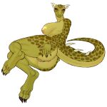  2023 alpha_channel anthro anus argonian bethesda_softworks big_breasts big_butt breasts butt claws female finger_claws full-length_portrait genitals green_body green_scales hand_on_butt hi_res horn jade_(nutty_butty) lying nipples non-mammal_breasts non-mammal_nipples nude nude_female on_side portrait presenting presenting_hindquarters pussy rear_view scales scalie simple_background solo spiked_tail spikes spikes_(anatomy) spots tail the_elder_scrolls toe_claws transparent_background wolfiree 