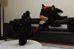  3d_(artwork) 5_toes anthro barefoot digital_media_(artwork) feet feet_on_table feet_up feetymcfoot foot_fetish foot_focus hi_res humanoid_feet male plantigrade sega shadow_the_hedgehog soles solo sonic_the_hedgehog_(series) toes 