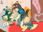  bodily_fluids braixen cum cum_in_pussy cum_inside eeveelution female generation_2_pokemon generation_6_pokemon genital_fluids hi_res hybrid_pokemon male male/female nintendo pokemon pokemon_(species) quilava saliva saliva_string synge syngie_(artist) umbreon vaginal 