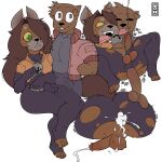  ahegao anal anal_orgasm anal_penetration anthro anthro_on_anthro anthro_penetrated anthro_penetrating anthro_penetrating_anthro backsack balls bear bedroom_eyes bell bell_collar bodily_fluids bodysuit brown_bear brown_body brown_fur bulge butt canid canine canis cheek_lick clothing collar cum cum_drip cum_in_ass cum_inside cumshot domestic_cat domestic_dog dopey_(diadorin) dripping drooling duo ejaculation english_text erection eyes_rolling_back face_lick fangs felid feline felis footwear fur genital_fluids genitals grizzly_bear gynomorph gynomorph/male gynomorph_penetrated hair hair_over_eye half-closed_eyes hands-free hi_res humanoid_genitalia humanoid_penis hybrid hypercawk intersex intersex/male intersex_penetrated jacket licking looking_pleasured male male_penetrating male_penetrating_gynomorph male_penetrating_intersex mammal narrowed_eyes one_eye_obstructed open_mouth open_smile orgasm penetration penis perineum prostate_orgasm raised_tail saliva saliva_drip saliva_string seductive sex simple_background skinsuit smile sound_effects sweatpants tail teeth text thick_thighs tight_clothing toe_curl toeless_footwear tongue tongue_out topwear torn_clothing ursine white_background wide_eyed wide_hips yellow_body yellow_fur 