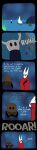  absurd_res ambiguous_gender anthro arthropod cloth_(hollow_knight) clothed clothing comic dialogue digital_media_(artwork) duo english_text female hi_res hollow_knight hornet_(hollow_knight) insect long_image size_difference soiledvessels solo tall_image team_cherry text the_knight_(hollow_knight) topwear vessel_(species) 