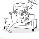  1:1 2023 absurd_res all_fours anthro antlers barely_visible_breasts bedroom_eyes bent_over bernielover&#039;s_college_au biceps black_and_white black_nose bodily_fluids bottomless breasts breath clothed clothing couch_sex dark_nose deer digital_drawing_(artwork) digital_media_(artwork) digital_painting_(artwork) disney doggystyle duo eyes_closed female fingers from_behind_position furniture hair half-closed_eyes hand_on_hip hi_res highlights_(coloring) hooved_fingers hooves horn judy_hopps lagomorph larger_male legs_together leporid line_art long_ears looking_pleasured male male/female mammal markings monochrome muscular muscular_anthro muscular_male narrowed_eyes on_sofa open_mouth partially_clothed rabbit saliva salivating seductive sex sexy_eyes shaded shadow shirt short_tail signature simple_background simple_coloring simple_eyes simple_shading size_difference small_breasts smaller_female sofa sound_effects sweat sweatdrop sweet.lemons tail tank_top thick_thighs topwear topwear_only white_background white_clothing white_top white_topwear whitney_(bernielover) zootopia 