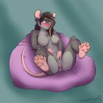  blush feet female genitals hi_res mammal masturbation mouse murid murine nipples painted_claws paws presenting pussy rodent 
