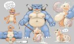  3_fingers 3_toes 4_fingers abdominal_bulge absurd_res all_the_way_through anal anthro anus arm_grab balls belly big_dom_small_sub big_penis blastoise blue_body blue_eyes bodily_fluids brown_eyes butt charmander chubby_male collar crouching cum cum_drip cum_everywhere cum_from_ass cum_from_mouth cum_from_nose cum_in_ass cum_in_eye cum_in_mouth cum_in_nose cum_inside cum_on_body cum_on_butt cum_on_chest cum_on_face cum_on_ground cum_on_head cum_on_tail cum_pool cum_splatter cum_waterfall dialogue dominant dripping duo ejaculation erection excessive_cum excessive_genital_fluids feet fingers fire forced full_nelson gaping gaping_anus generation_1_pokemon genital_fluids genitals hands_on_belly hi_res inflation leash leash_pull leg_grab lifted lying male male/male messy narrowed_eyes navel nintendo nipples on_side oral oral_threading orange_body outie_navel penetration penis pokeball pokemon pokemon_(species) precum precum_drip prehensile_penis questionable_consent reptile restrained restrained_arms restrained_legs sadosaurus scalie shell size_difference slightly_chubby speech_bubble tail tail_wrapping text text_box toes 