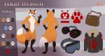  absurd_res canid canine english_text fox hi_res male mammal model_sheet safe_(disambiguation) text zakuto 